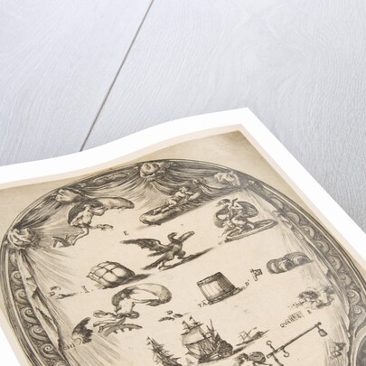 Screen with Rebus of Fortune, ca. 1639 by Stefano della Bella