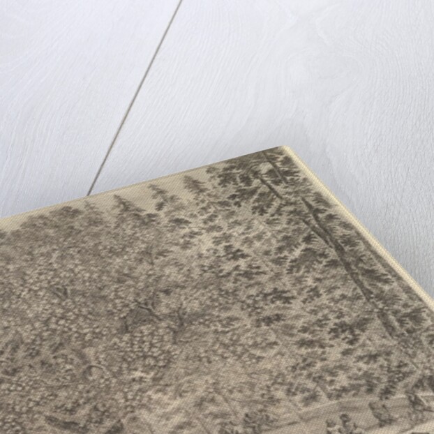 A large inhabited tree in center with ramps leading around the trunk, below a stone pa…, ca. 1653 by Stefano della Bella