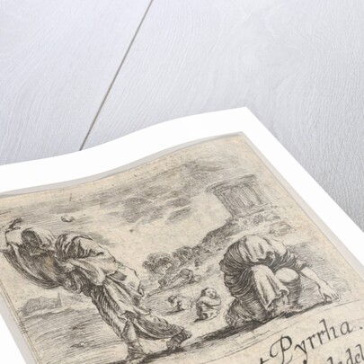 Deucalion and Pyrrha, from 'Game of Mythology', 1644 by Stefano della Bella
