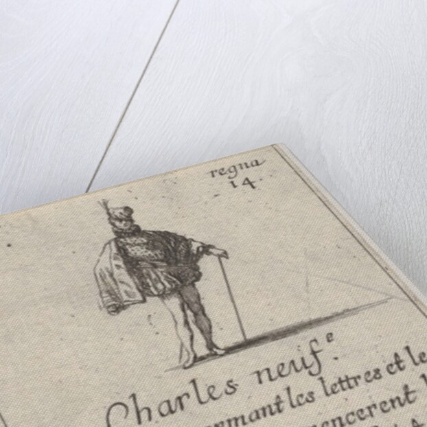Charles neuf.-e / Bon Prince…, from 'Game of the Kings of France', 1644 by Stefano della Bella