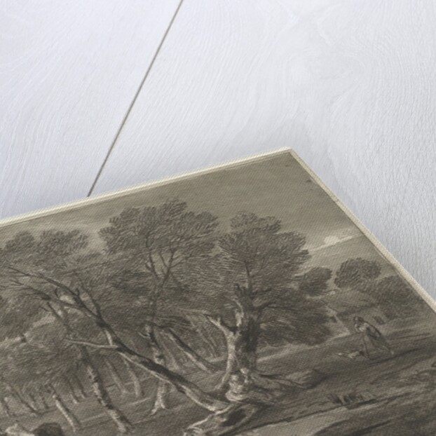 Wooded Landscape with Cows beside a Pool, Figures and Cottage, 1775-80 by Thomas Gainsborough