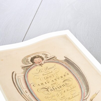 Title Page: Le Brun Travested, or Caricatures of the Passions, January 21, 1800 by Thomas Rowlandson