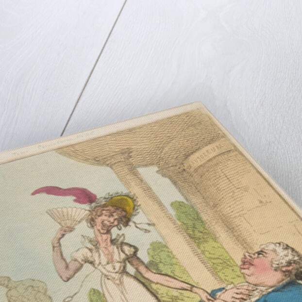 Dropsy Courting Consumption, October 25, 1810 by Thomas Rowlandson