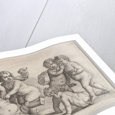 Five boys and a satyr, 1625-77 by Wenceslaus Hollar