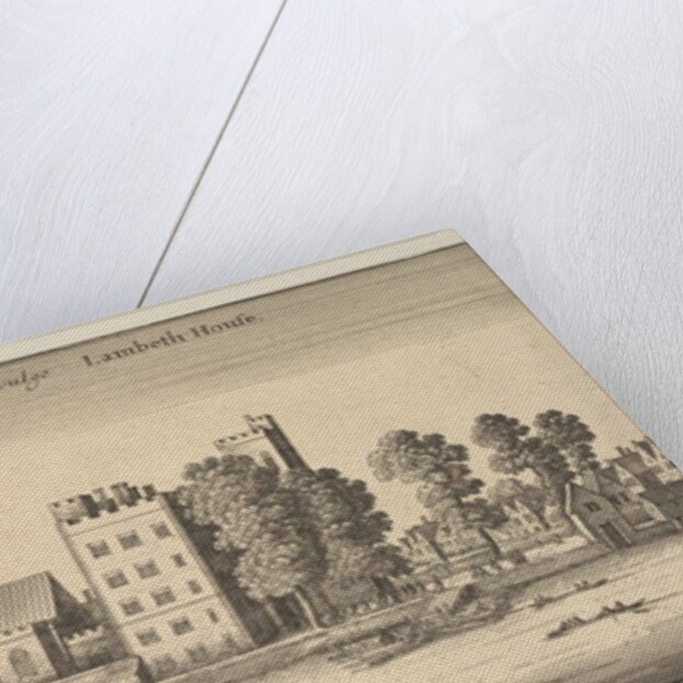 Palatium Archiepiscopi Cantuariensis propae Londinum vulgo Lambeth Hous by Wenceslaus Hollar