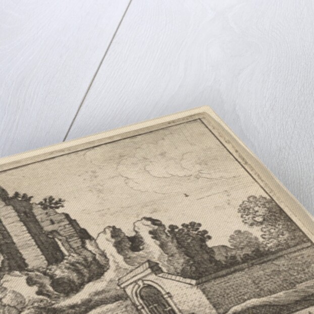 Ruins and a barred gate on the Esquiline Hill in Rome, 1673 by Wenceslaus Hollar