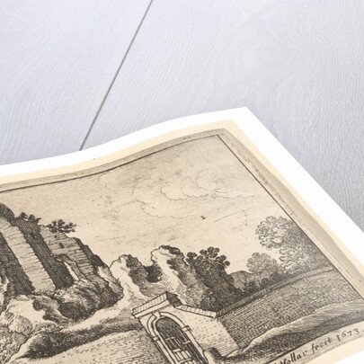 Ruins and a barred gate on the Esquiline Hill in Rome, 1673 by Wenceslaus Hollar