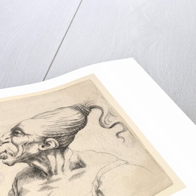Two deformed heads, 1625-77 by Wenceslaus Hollar