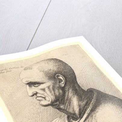Man with stern expression in profile to left, 1645 by Wenceslaus Hollar