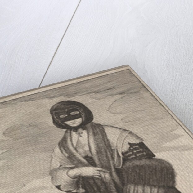 English Lady in Winter Costume, 1644 by Wenceslaus Hollar