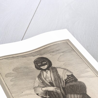 English Lady in Winter Costume, 1644 by Wenceslaus Hollar