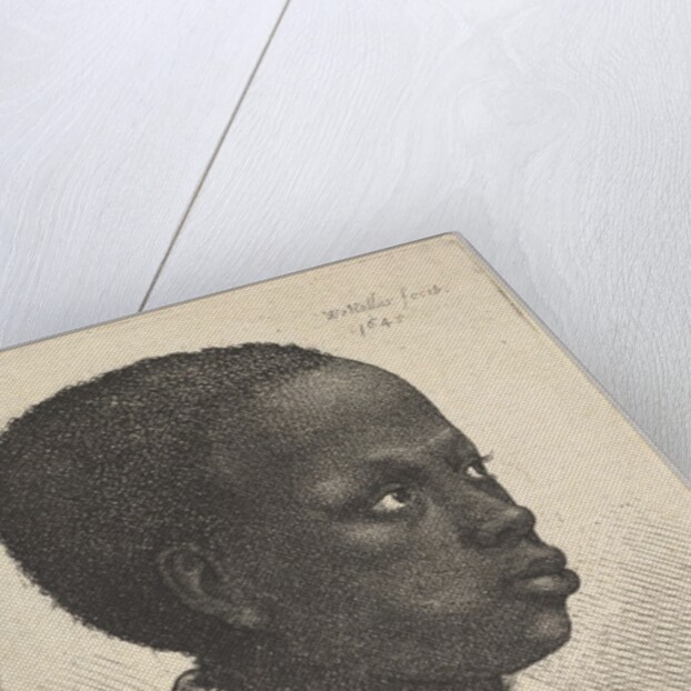 Head of a young black boy in profile to right, 1645 by Wenceslaus Hollar