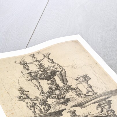 Design for a Fountain, Plate 119 from Dietterlin's Architectura, 1598 by Wendel Dietterlin the Elder