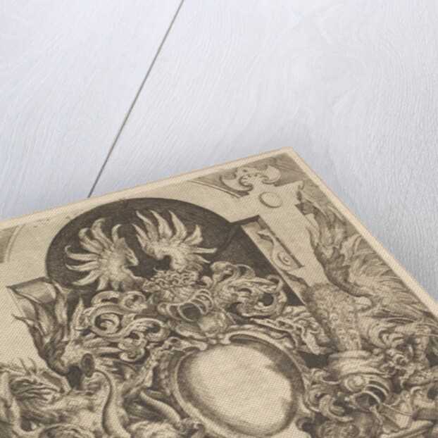Design for a Cartouche, Plate from Dietterlin's Architecttura, 1598 by Wendel Dietterlin the Elder