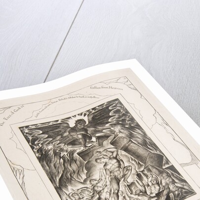 The Destruction of Job's Sons, from Illustrations of the Book of Job, 1825-26 by William Blake