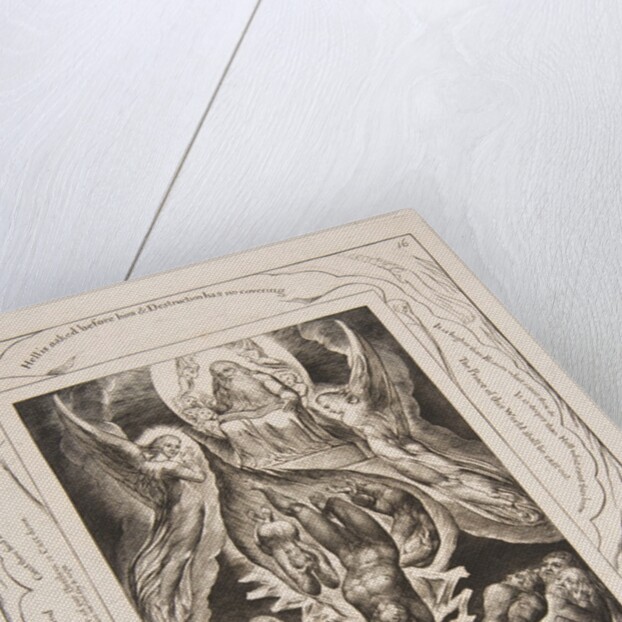 The Fall of Satan, from Illustrations of the Book of Job, 1825-26 by William Blake