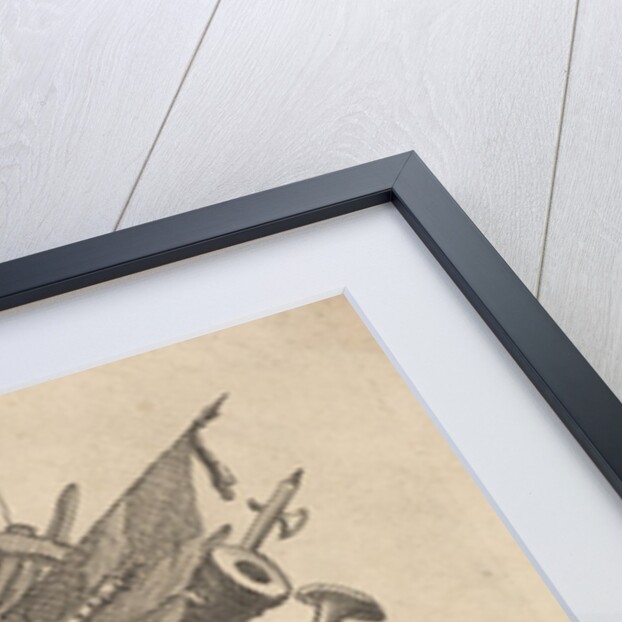 A Stand of Arms, Musical Instruments, etc., March 1749-50 by William Hogarth