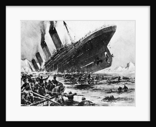 The sinking of SS Titanic, 14 April 1912 by Unknown