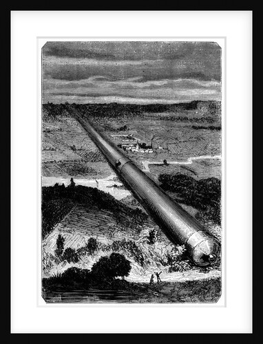 Illustration from De la Terre a la Lune by Jules Verne, 1865 by Unknown
