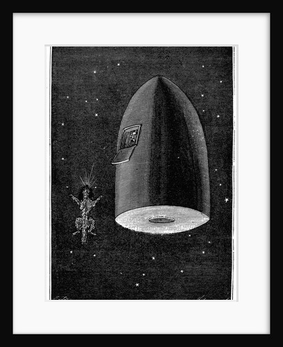 Illustration from De la Terre a la Lune by Jules Verne, 1865 by Unknown