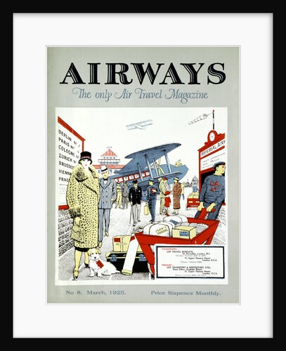 Passengers arriving to embark for Paris at Croydon Aerodrome, London, 1925 by Unknown