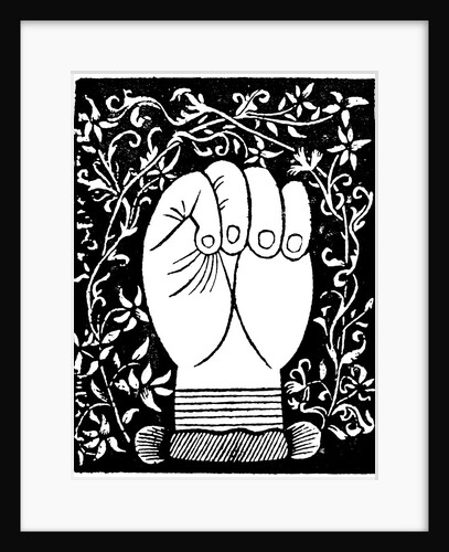 Chiromancy: Lines of the closed hand from Andre Corvo L'Art de Chyromance Lyons c1545 by Unknown