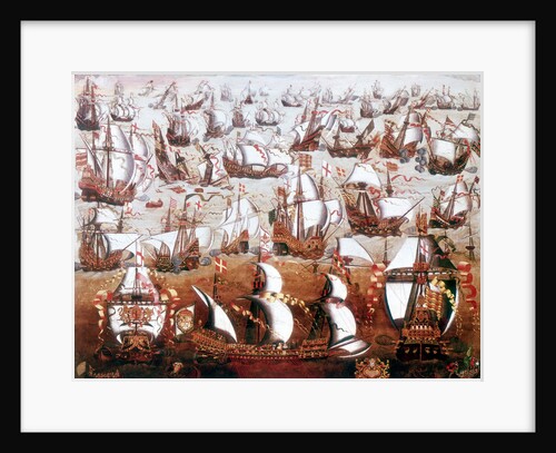 The Spanish Armada which threatened England in July 1588 by Unknown
