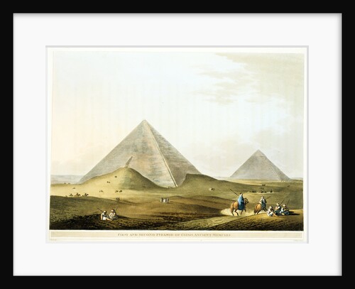 Pyramids at Giza, Egypt, 4th Dynasty, Old Kingdom, 26th century BC by Unknown
