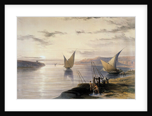 Boats on the Nile, c1838-1839 by David Roberts