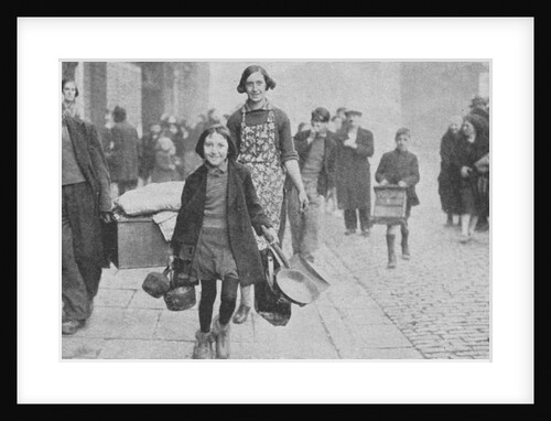 People made homeless by German bombing, Liverpool, World War II, 1941 by Unknown