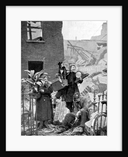 Londoners made homeless by a German air raid during the Blitz, World War II, October 1940 by Unknown