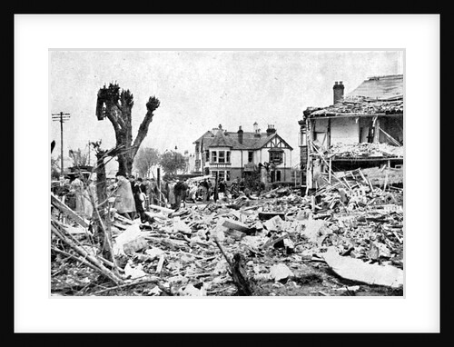 Air raid damage, Clacton-on-Sea, Essex, World War II, April 1940 by Unknown