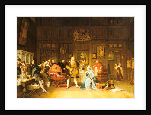 Henry VIII and Anne Boleyn Observed by Queen Catherine, 1870 by Marcus Stone
