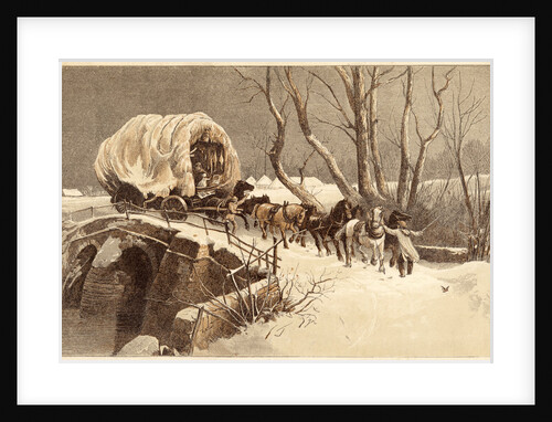 The Christmas Wagon, 1866 by Unknown