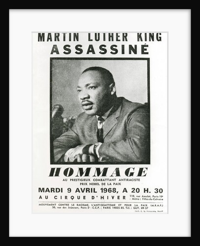 Homage to Martin Luther King, 1968 by Unknown