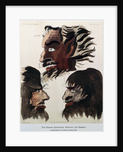 The Demons Ashtaroth, Abaddon and Mammon, 1801 by Unknown