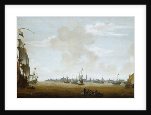 View of Amsterdam from the Sea, 17th century by Peter van den Velde