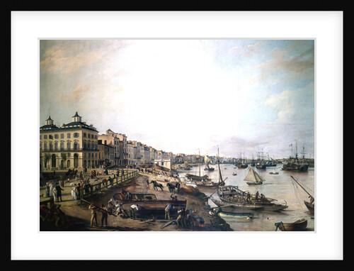The Port of Bordeaux, France, 1804 by Pierre Lacour I