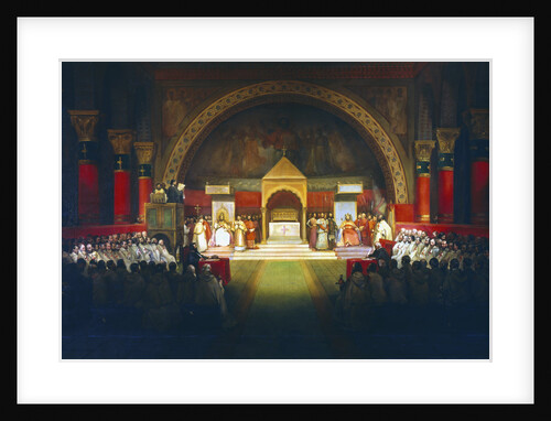 Meeting of the Chapter of the Knights Templar, Paris, 1147 by Francois-Marius Granet
