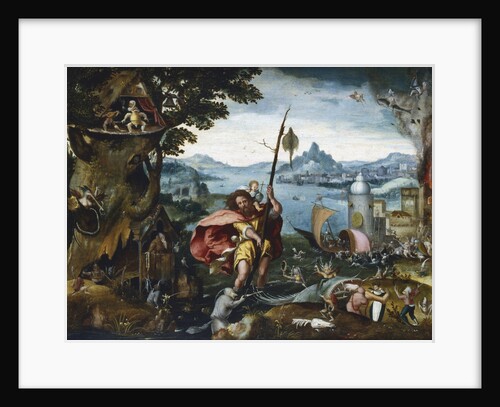 St Christopher Crossing the River, 1506-c1527 by Jan de Cock
