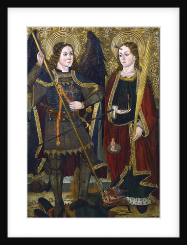 St Michael and Engracia, c1489-c1513 by Juan de la Abadia the Younger