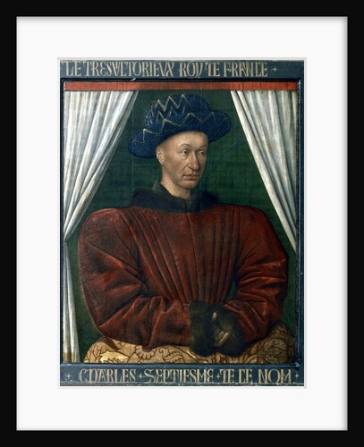 Charles VII of France, 15th century by Jean Fouquet