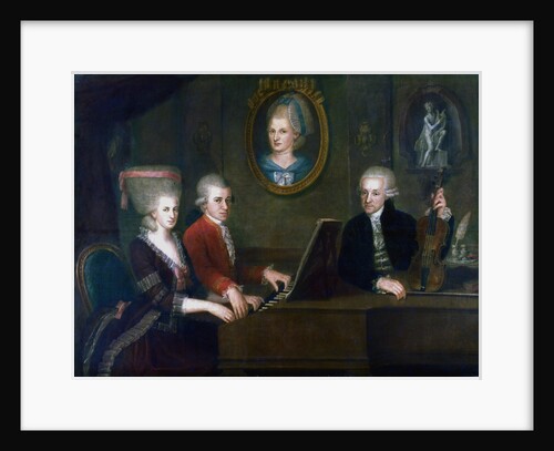The Mozart Family, 1780-1781 by Johann Nepomuk Della Croce
