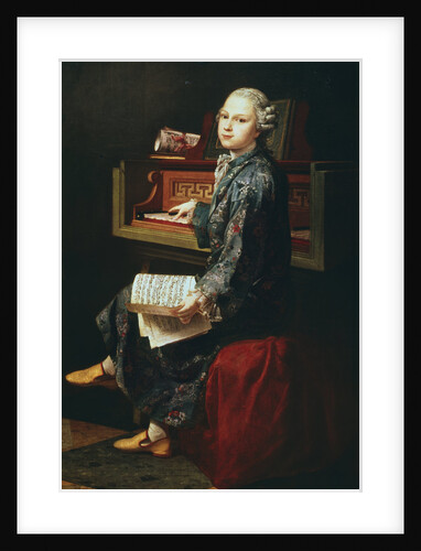 Young Musician at the Harpsicord by Unknown