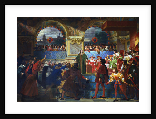 Louis XII proclaimed Father of the People at the States General of Tours, 1506, c1819-c1861 by Jean Louis Bezard