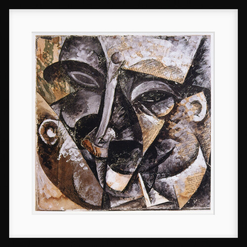 Dynamism of a Man's Head, 1914 by Umberto Boccioni
