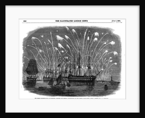 Peace commemorations for the end of the Crimean War, at Plymouth, England, 1856 by Unknown