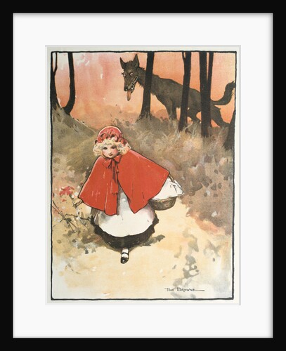 Scene from Little Red Riding Hood, 1900 by Tom Browne