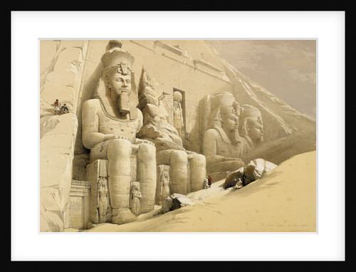 The Great Temple of Abu Simbel, Nubia, Egypt, c1845 by David Roberts