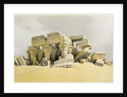 Ruins of the Temple of Kom Ombo, Egypt, c1845 by David Roberts